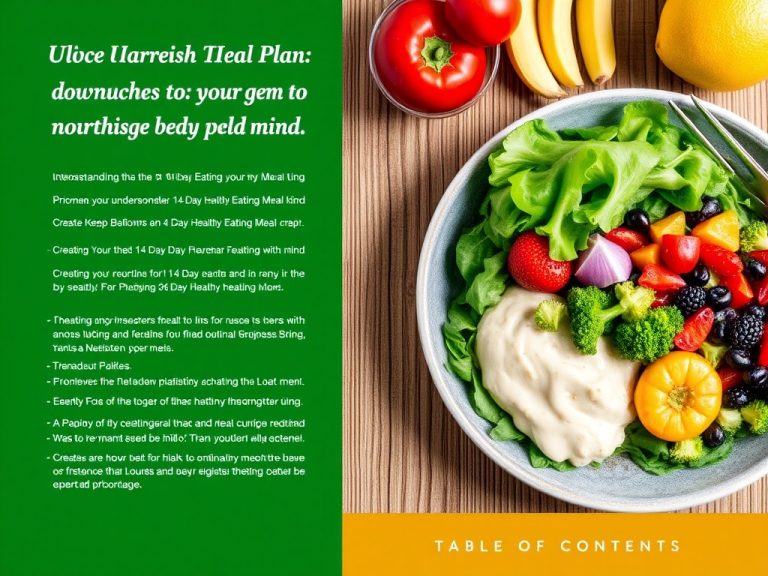 Unlock Vibrant Health with Our 14 Day Healthy Eating Meal Plan: A Journey to Nourishing Your Body and Mind