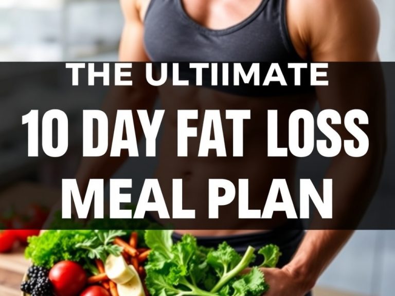 Sculpt Your Body: The Ultimate 10 Day Fat Loss Meal Plan for Rapid Results