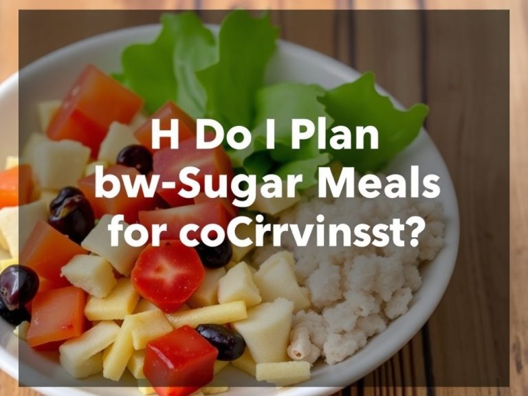 How Do I Plan Low-sugar Meals for Cravings?