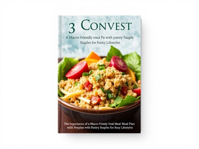 Crafting Convenience: A Macro Friendly Meal Plan with Pantry Staples for Busy Lifestyles