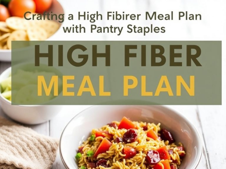 Crafting a High Fiber Meal Plan with Pantry Staples: Nourish Your Body While Saving Time and Money